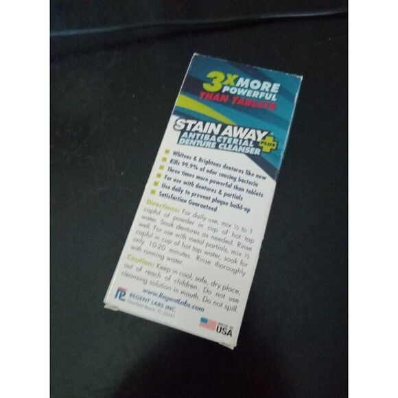 Stain Away + Antibacterial Denture Cleanser Teeth - Picture 3 of 5